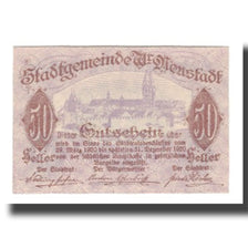 Geldschein, Österreich, Wiener Neustadt N.Ö. Stadtgemeinde, 50 Heller, valeur