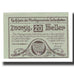 Banknot, Austria, Seitenstetten N.Ö. Marktgemeinde, 20 Heller, paysage 1, 1920
