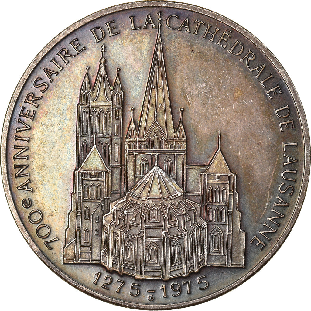 Suisse, Médaille, 700ème Anniversaire de la Cathédrale de Lausanne, 1975