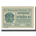 Geldschein, Österreich, Mauthausen O.Ö. Marktgemeinde, 20 Heller, personnage