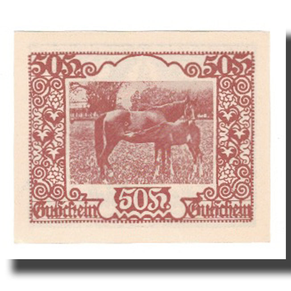 Banknot, Austria, St. Marienkirchen bei Schärding O.Ö. Gemeinde, 50 Heller