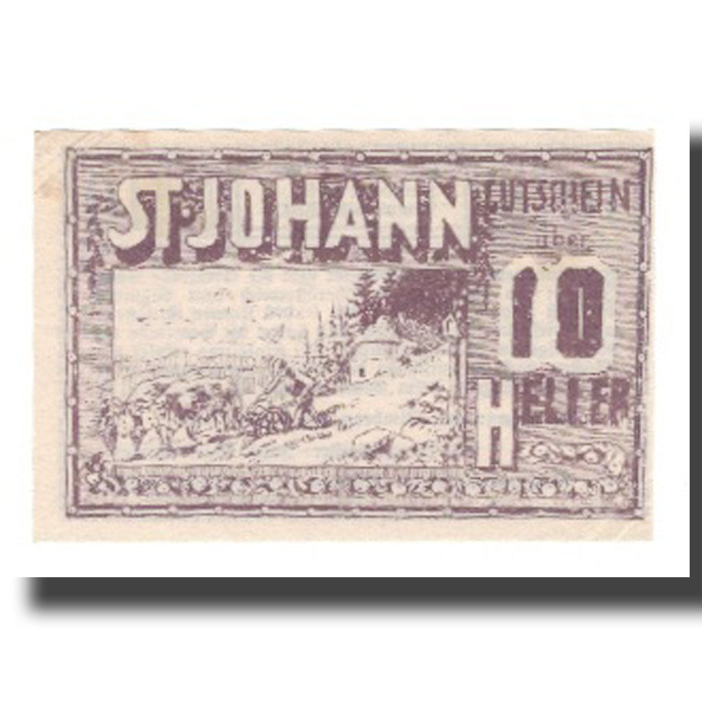 Banknote, Austria, St. Johann Am Wimberg O.Ö. Gemeinde, 10 Heller, Texte 2