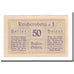 Banknote, Austria, Reichersberg O.Ö. Gemeinde, 50 Heller, village 1, 1920