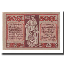Billet, Autriche, Rattenberg Tirol Stadt, 50 Heller, paysage, 1920, 1920-12-31