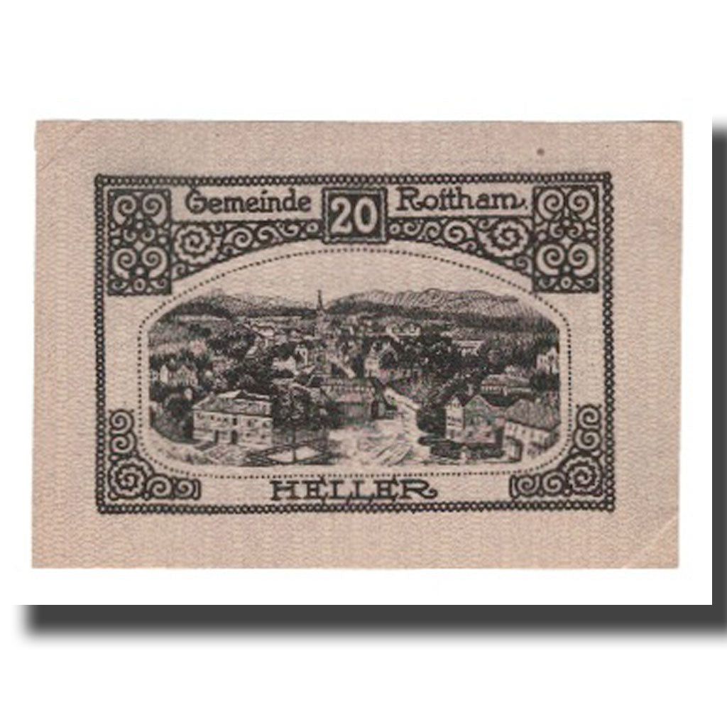Banknot, Austria, Roitham O.Ö. Gemeinde, 20 Heller, paysage 1, 1920