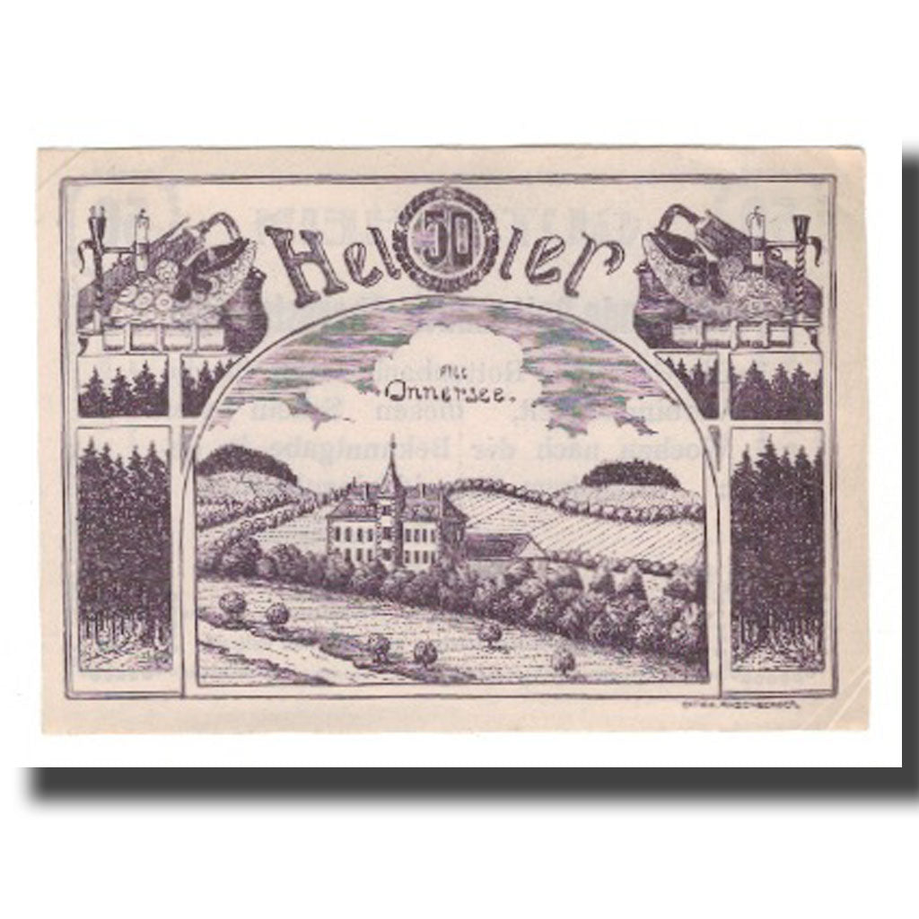 Banknot, Austria, Rottenbach O.Ö. Gemeinde, 50 Heller, Texte 2, Undated
