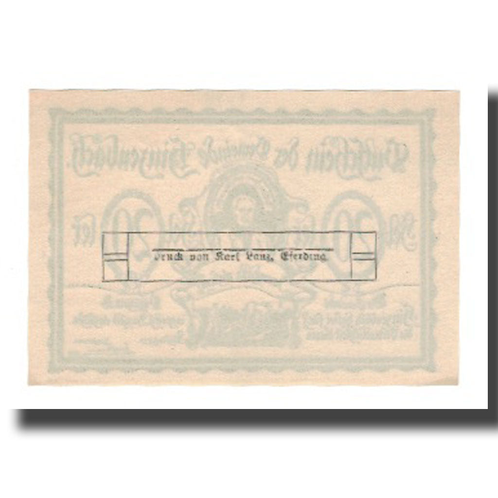 Geldschein, Österreich, Hinzenbach O.Ö. Gemeinde, 20 Heller, Imprimeur 1