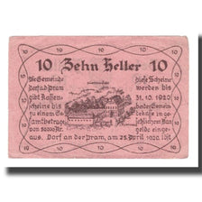 Banknote, Austria, Dorf an der Pram O.Ö. Gemeinde, 10 Heller, valeur faciale
