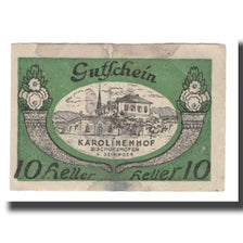 Banconote, Austria, Bischofshofen Sbg. Prv. Bahnhofrestaurant Karolinenhof, 10