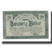 Geldschein, Österreich, Steyr O.Ö. Stadtgemeinde, 20 Heller, valeur faciale