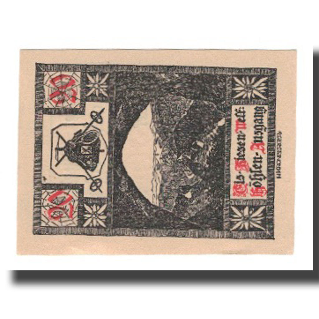 Banknot, Austria, Werfen Land Sbg. Gemeinde, 20 Heller, paysage 1, 1920