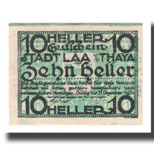 Banknote, Austria, Laa An Der Thaya, Stadtgemeinde, 10 Heller, Texte, 1920