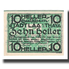 Banknote, Austria, Laa An Der Thaya, Stadtgemeinde, 10 Heller, texte 1, 1920