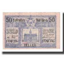 Banknote, Austria, Laa An Der Thaya, Stadtgemeinde, 50 Heller, Texte 3, 1920