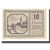 Banknot, Austria, Thalgau Sbg. Gemeinde, 10 Heller, Texte, 1920, 1920-09-30