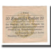 Banknot, Austria, Waxenberg O.Ö. Gemeinde, 20 Heller, château, 1920
