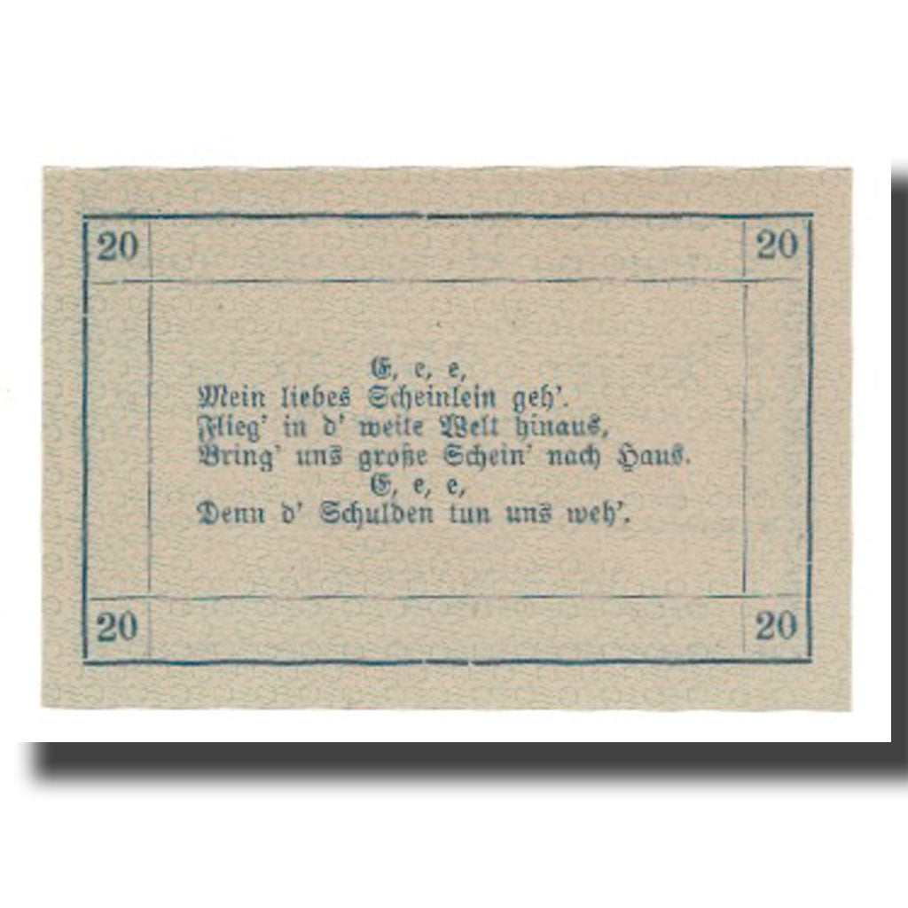 Banknot, Austria, Vitis N.Ö. Marktgemeinde, 20 Heller, Texte, 1920, 1920-12-31