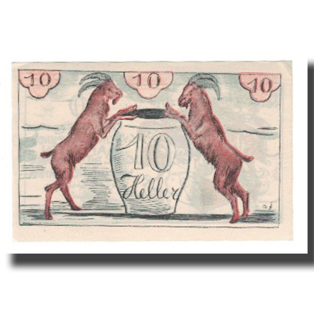 Banknot, Austria, Maishofen Sbg. Gemeinde, 10 Heller, Animaux, 1920, 1920-10-31