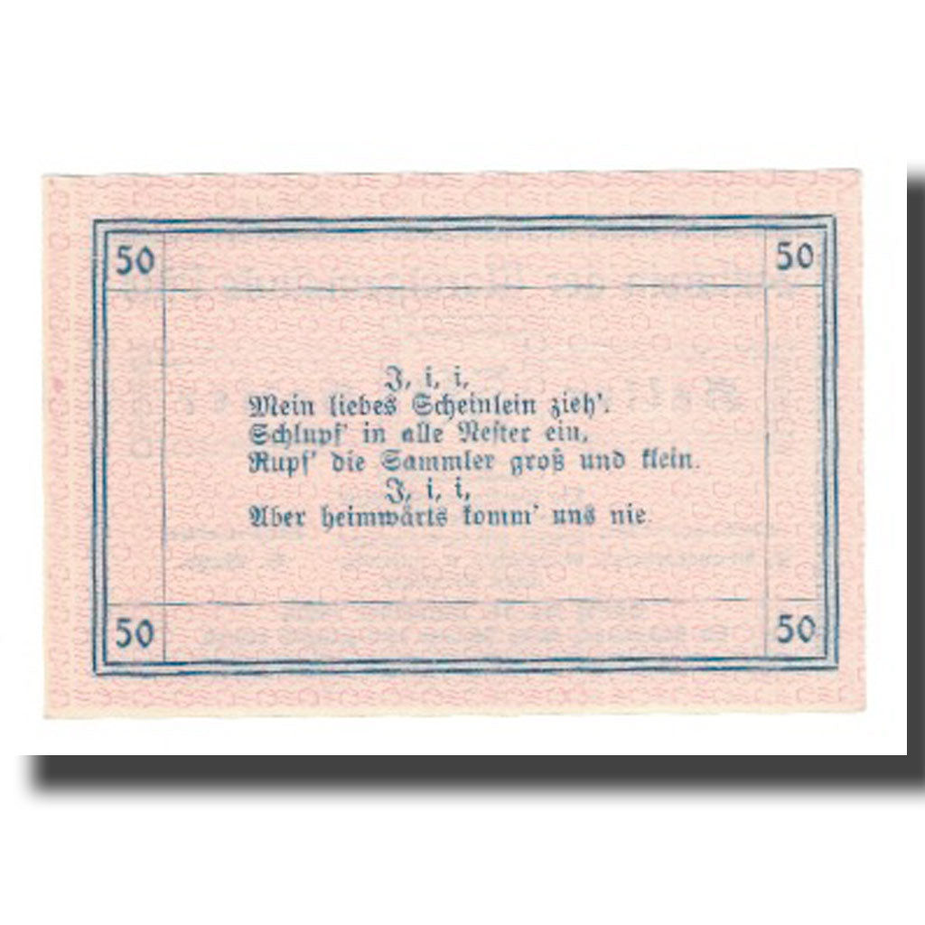 Banknot, Austria, Vitis N.Ö. Marktgemeinde, 50 Heller, Texte 2, 1920