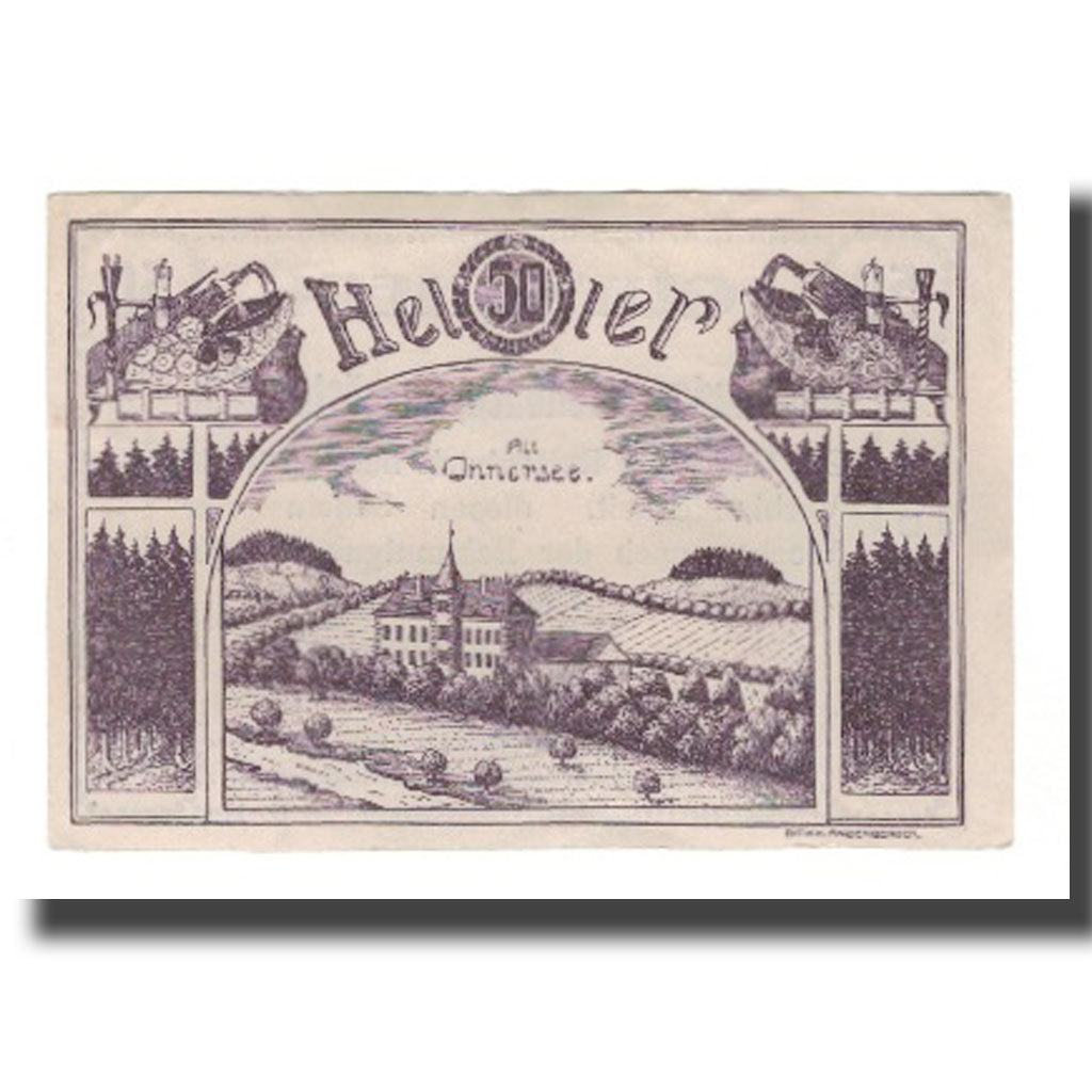 Banknot, Austria, Rottenbach O.Ö. Gemeinde, 50 Heller, Texte, Undated