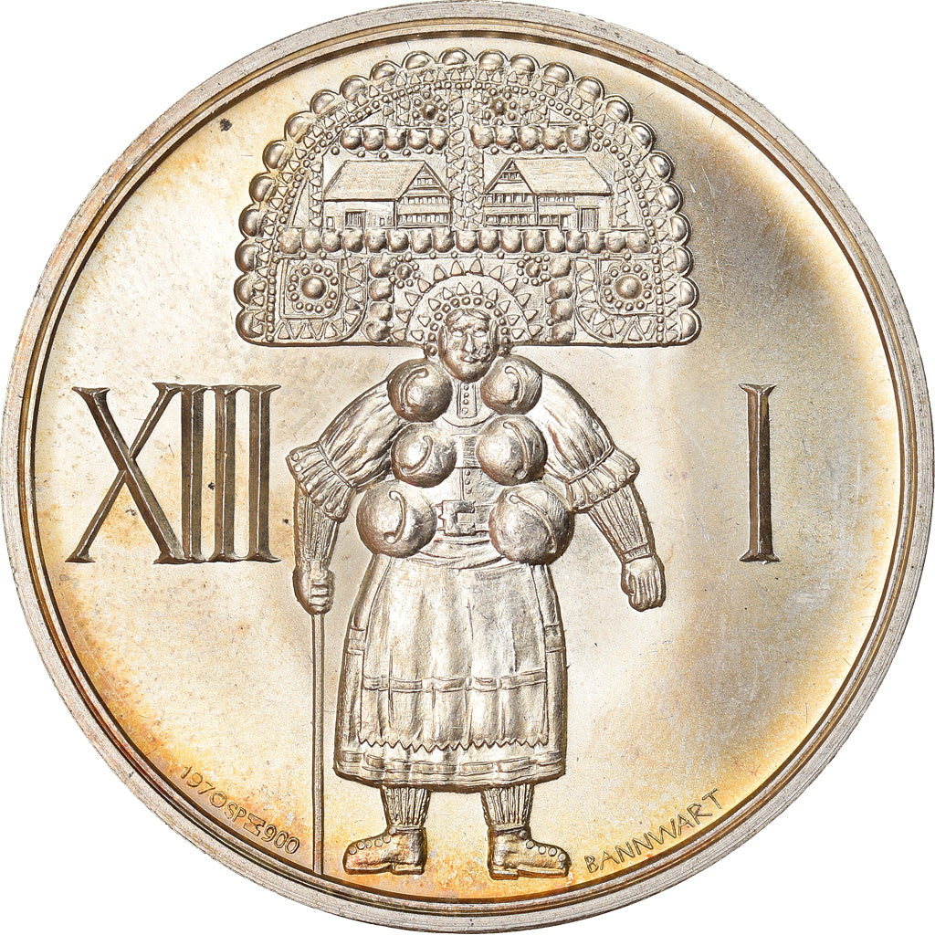 Switzerland, Medal, 13 Januar Alter Sylvester in Urnäsch Ar, 1970, Bannwart