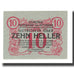 Banknote, Austria, Nussdorf am Attersee O.Ö. Gemeinde, 10 Heller, bateau, 1920