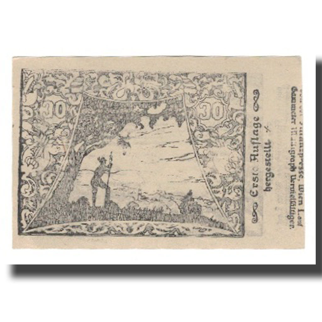 Nota, Áustria, Seewalchen am Attersee O.Ö. Gemeinde, 30 Heller, paysage 2