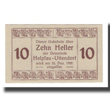 Billete, Austria, Helpfau - Uttendorf O.Ö. Gemeinde, 10 Heller, N.D, 1920