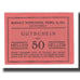 Banknot, Austria, Perg, OÖ., Rudolf Hametner, Kuchlmühle, 50 Heller, paysage