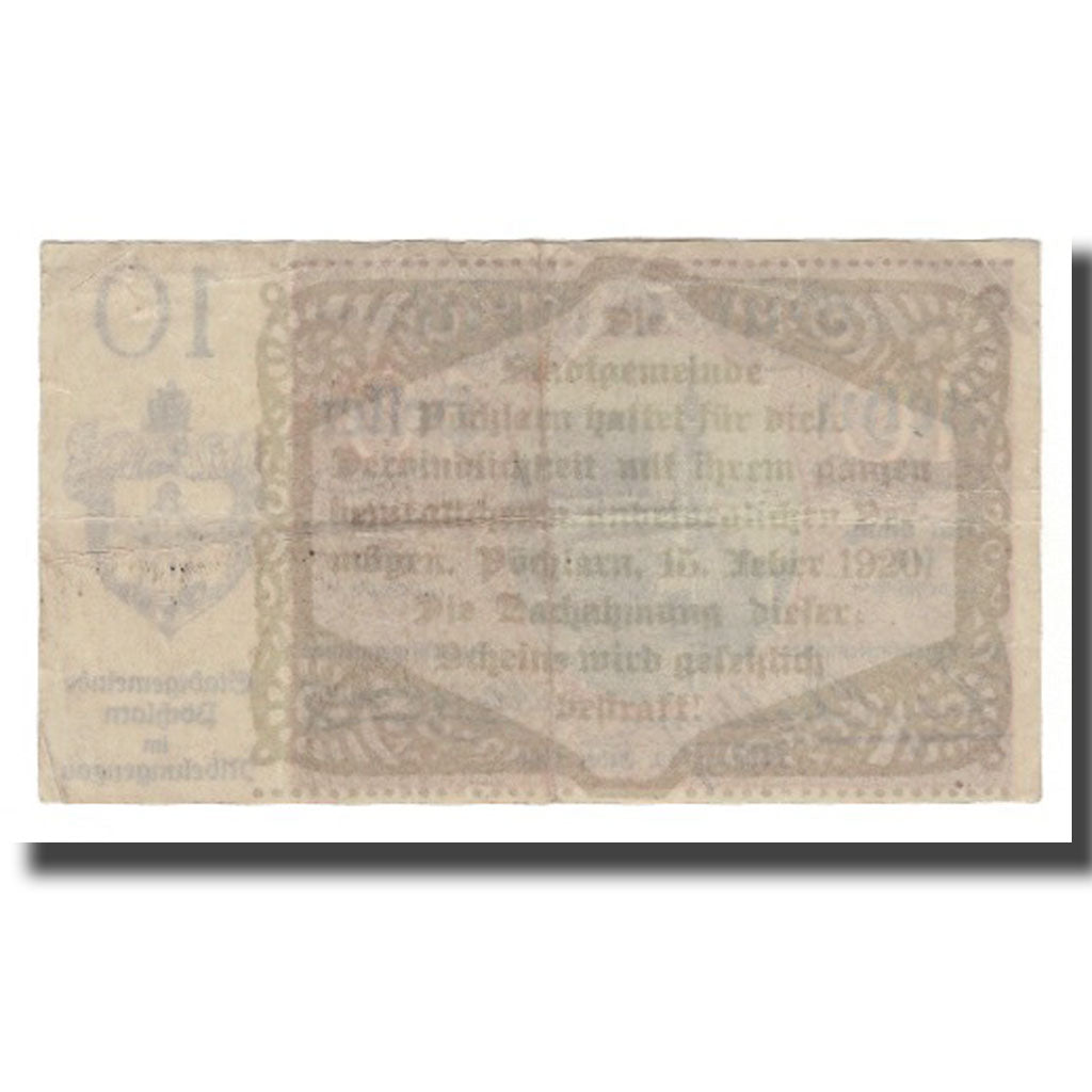 Banknot, Austria, Pöchlarn N.Ö. Stadtgemeinde, 10 Heller, N.D, 1920