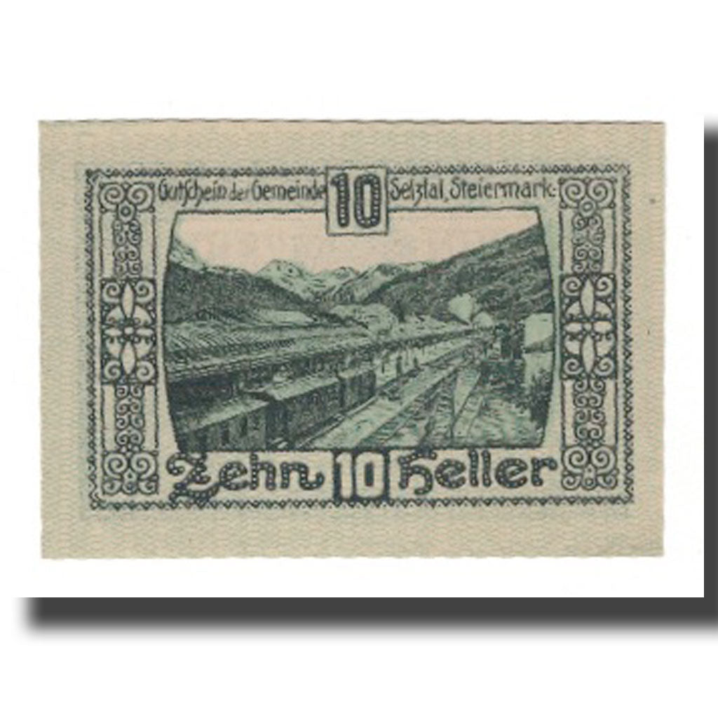 Banknot, Austria, Selztal Stm. Gemeinde, 10 Heller, paysage, Undated, AU(55-58)