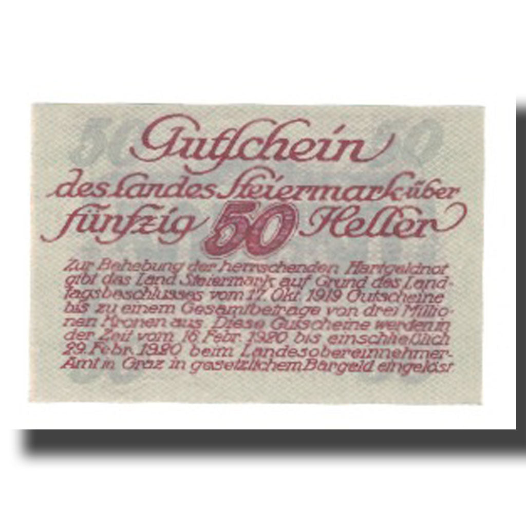 Banknot, Austria, Selztal Stm. Gemeinde, 50 Heller, Texte, Undated, AU(55-58)