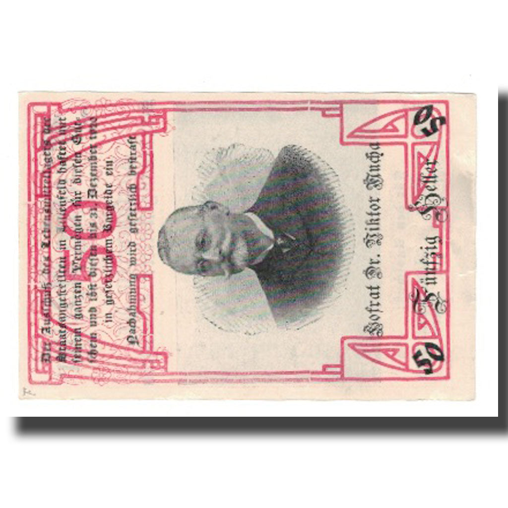 Banknote, Austria, Lilienfeld N.Ö. Prv. Stiftskelleramt, 50 Heller, personnage