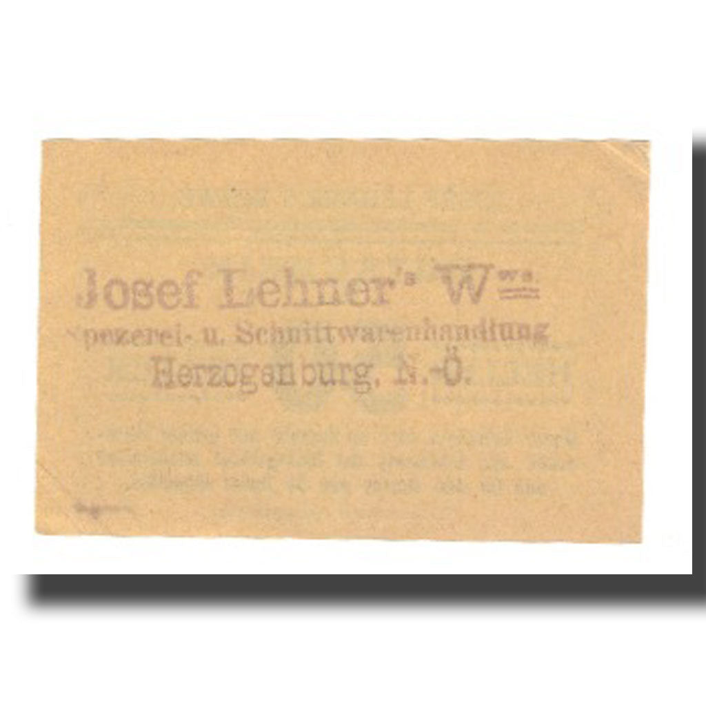 Banknote, Austria, Herzogenburg, Prv. Josef Lehner's Witwe, 50 Heller, N.D