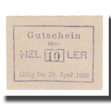 Banconote, Austria, Grosshofen N.Ö. Gemeinde, 10 Heller, Signature, 1920