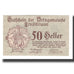 Banconote, Austria, Ernstbrunn N.Ö. Ortsgemeinde, 50 Heller, Texte, 1921