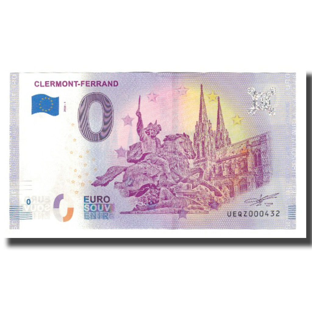 Frankreich, Tourist Banknote - 0 Euro, 63/ Clermont-Ferrand - Cathédrale