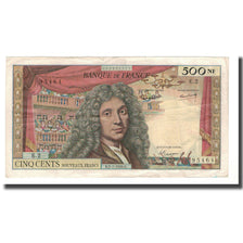 France, 500 Nouveaux Francs, Molière, 1959, 1959-07-02, VF(20-25)