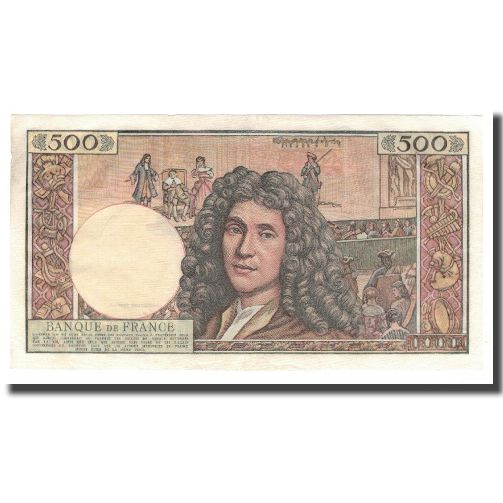 Frankrijk, 500 Nouveaux Francs, Molière, 1961, 1961-01-05, TTB+, Fayette:60.03
