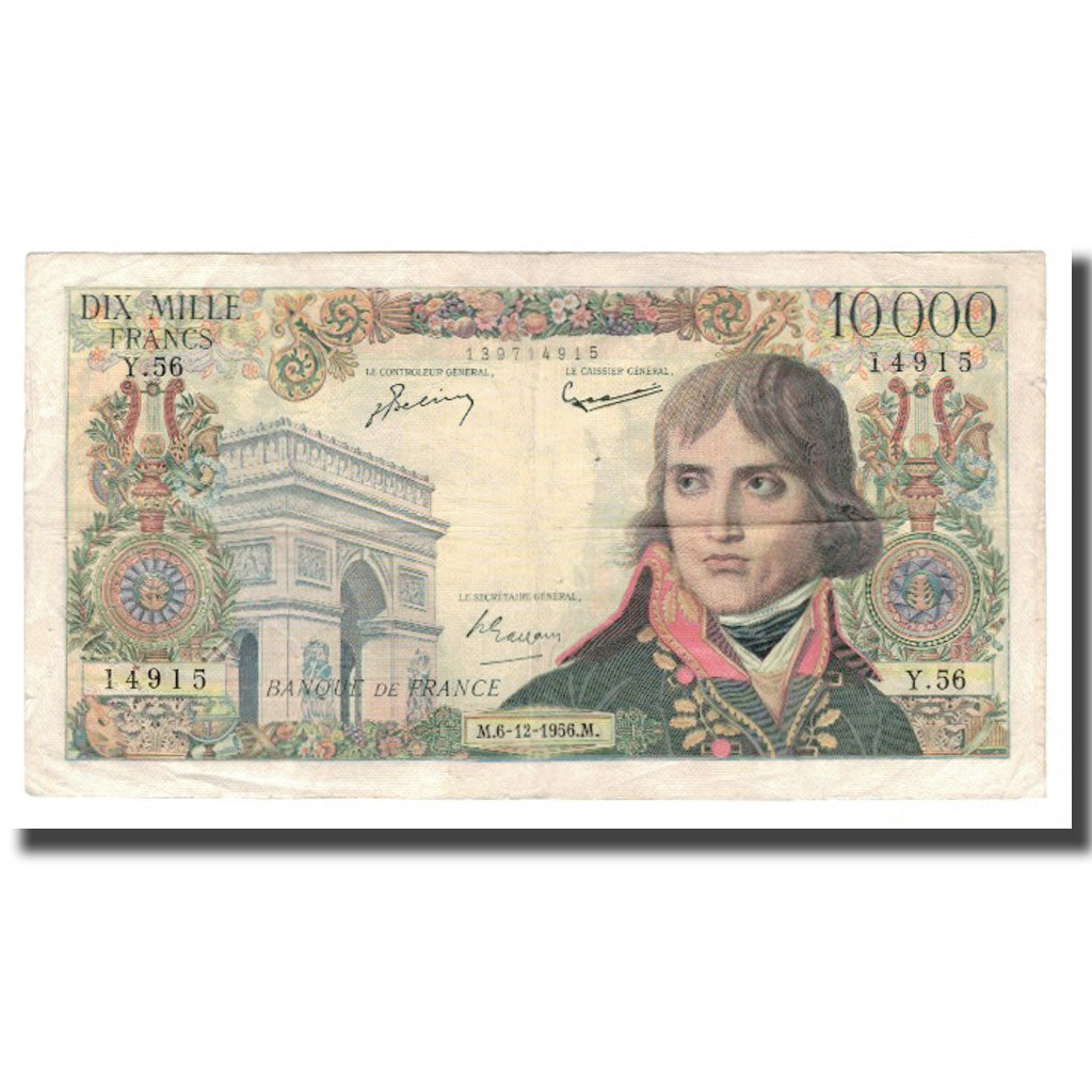 Frankreich, 10 000 Francs, Bonaparte, 1956, 1956-12-06, SS, Fayette:51.06