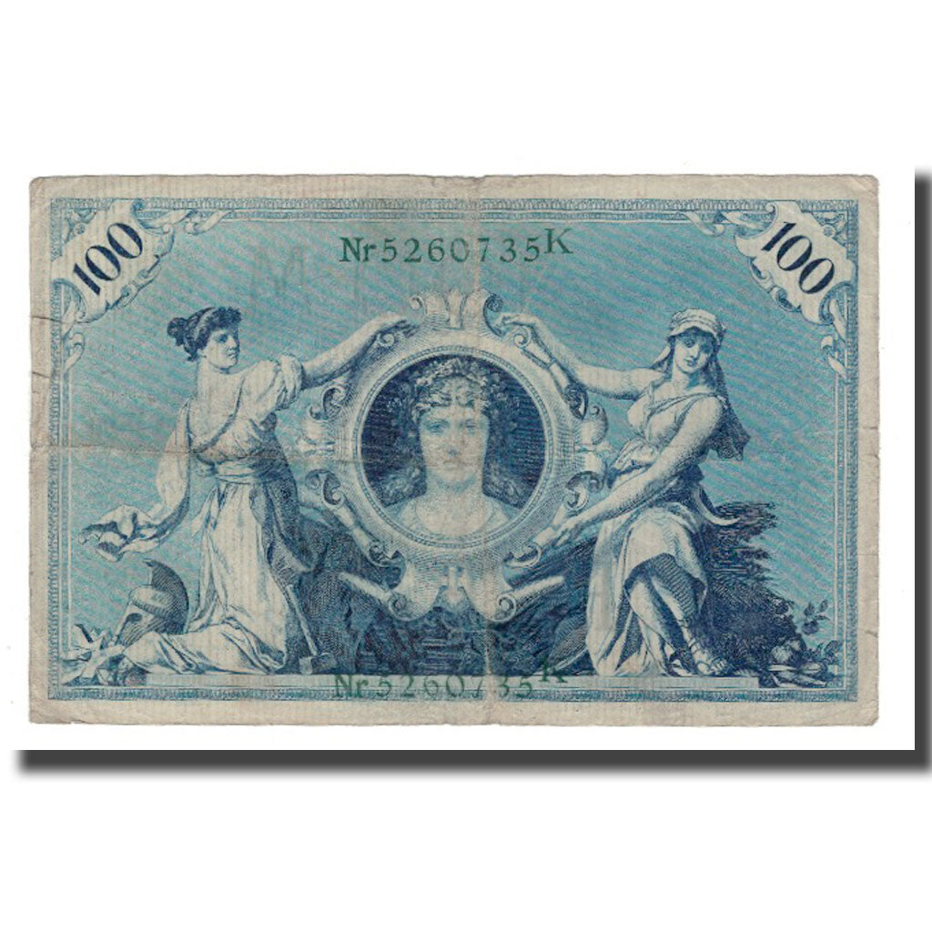 Banknote, Germany, 100 Mark, 1908, 1908-02-07, KM:34, VF(30-35)