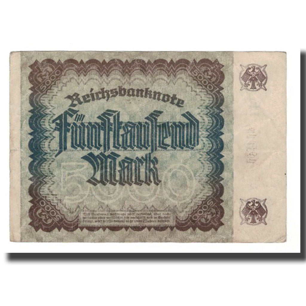 Banknot, Niemcy, 5000 Mark, 1922, 1922-12-02, KM:81a, AU(55-58)