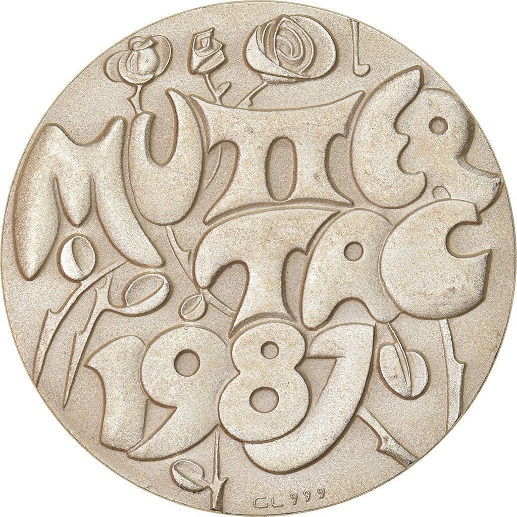 Zwitserland, Medaille, Mutter Tag, 1987, UNC-, Zilver