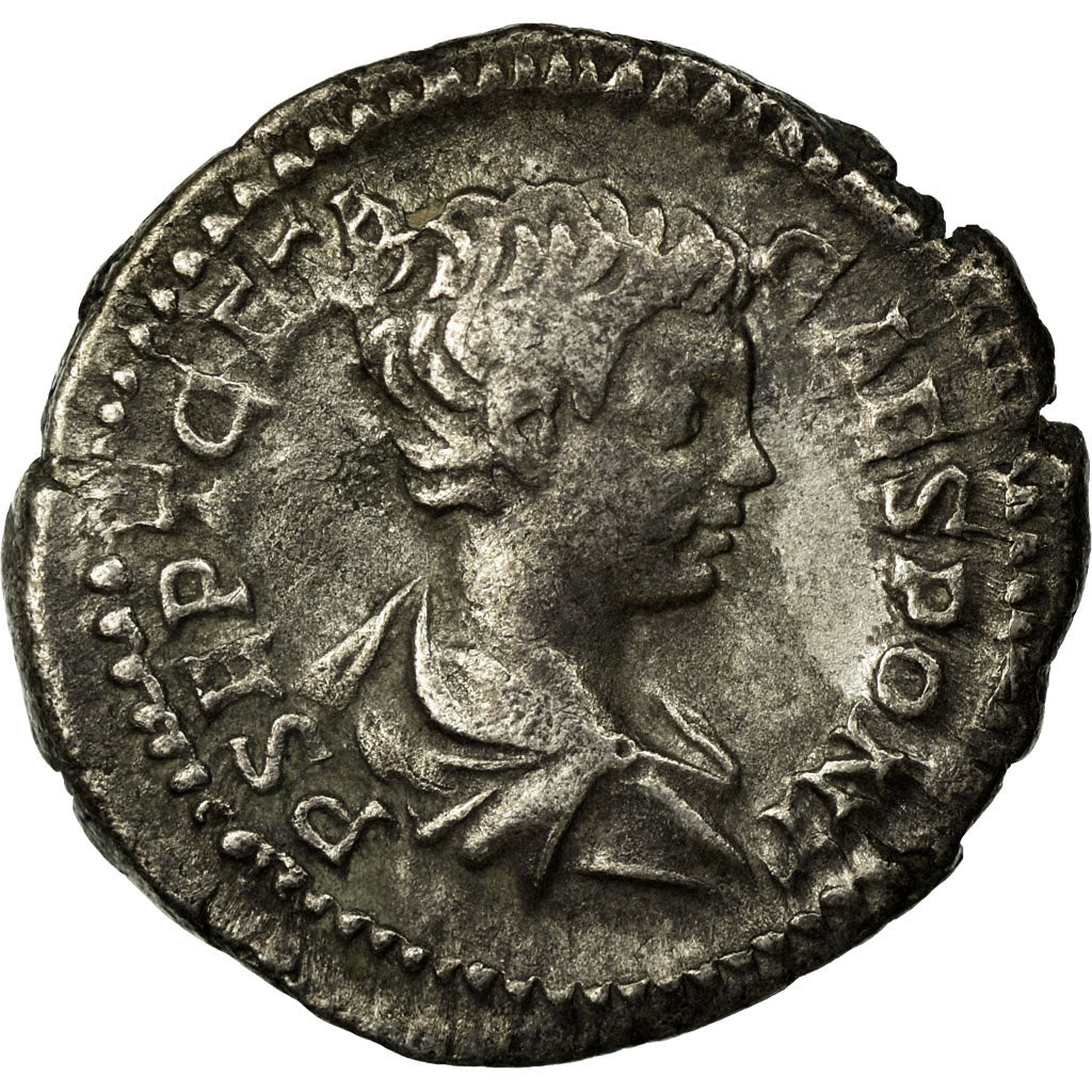 Coin, Geta, Denarius, 211, Roma, AU(50-53), Silver, Cohen:90