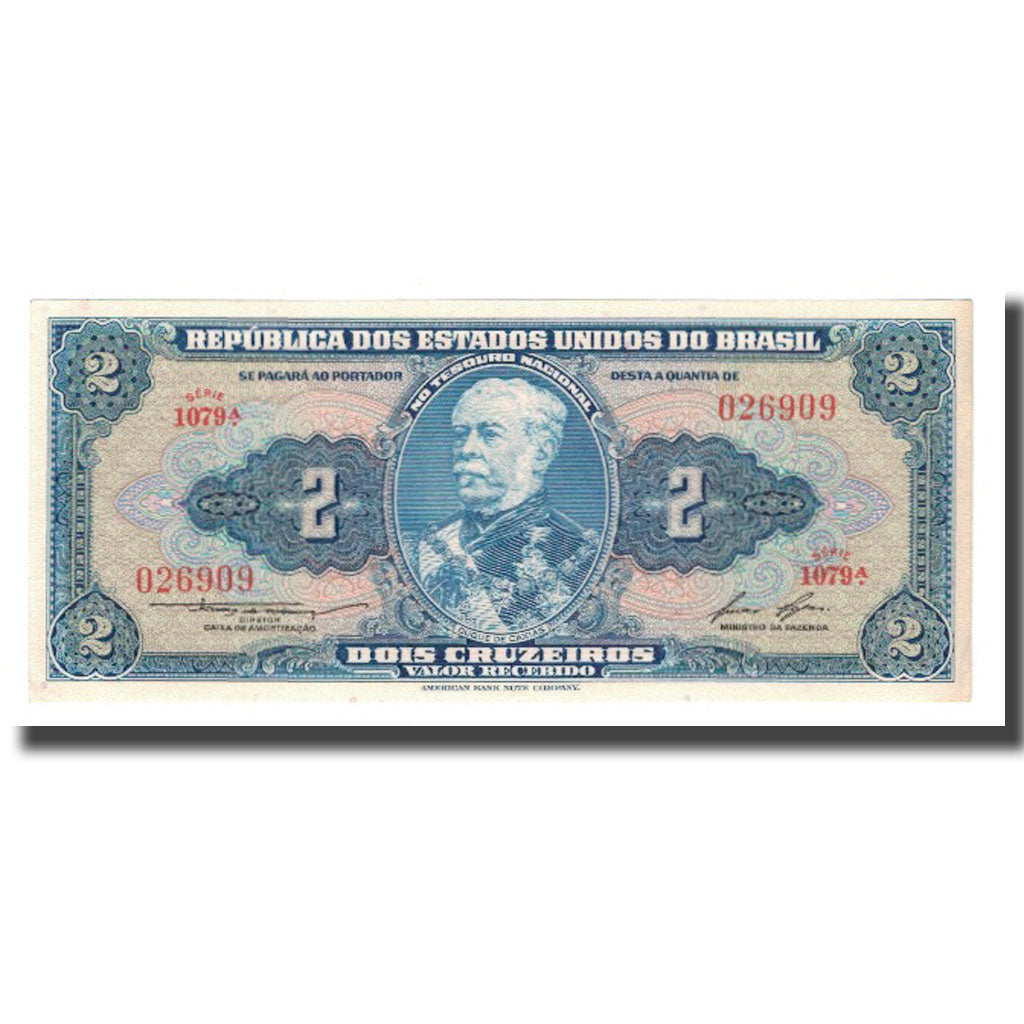 Banconote, Brasile, 2 Cruzeiros, Undated (1954-58), KM:151b, SPL-