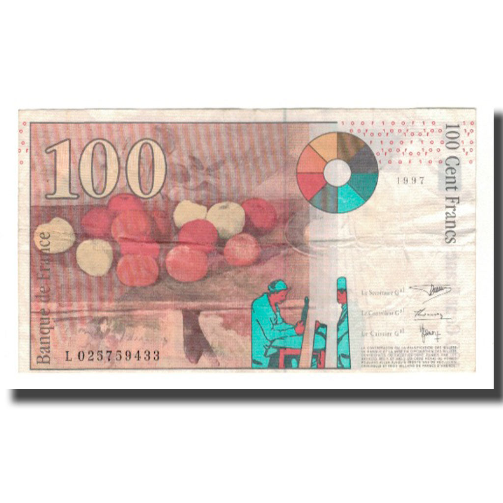 Francia, 100 Francs, Cézanne, 1997, BB, Fayette:74.01