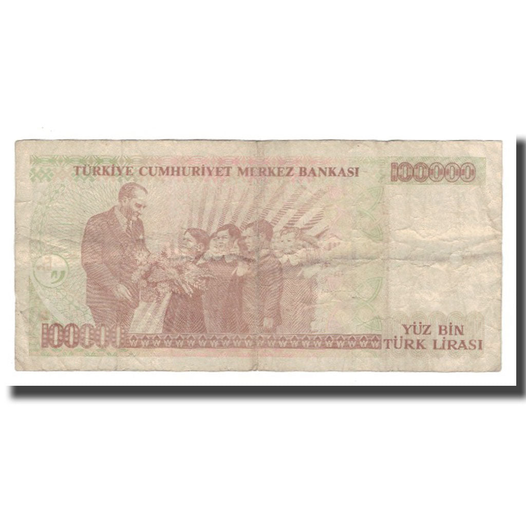 Geldschein, Türkei, 100,000 Lira, L.1970, KM:205, S