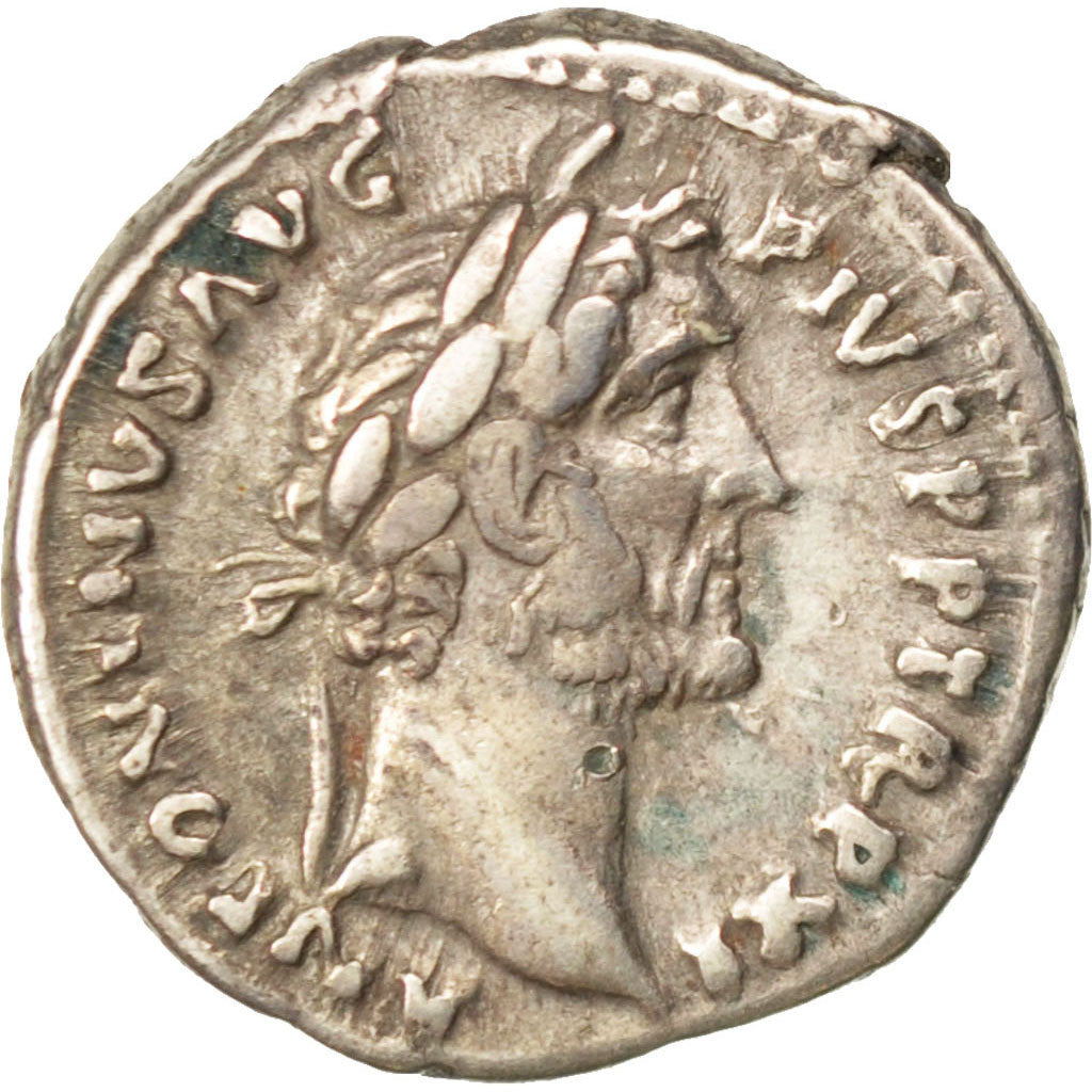 Coin, Antoninus Pius, Denarius, AU(50-53), Silver, Cohen:284