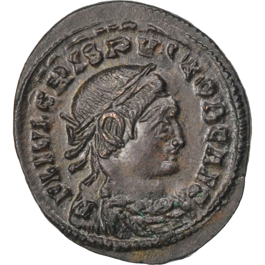 Crispus, Nummus, Lyons, AU(50-53), Copper, Cohen #122, 3.00