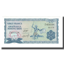 Nota, Burundi, 20 Francs, 1973, 1973-07-01, KM:21b, UNC(65-70)